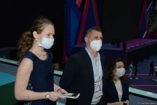 Azerbaijani gymnasts meet with multiple European and world champion in Baku (PHOTO)