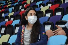 Azerbaijani gymnasts meet with multiple European and world champion in Baku (PHOTO)