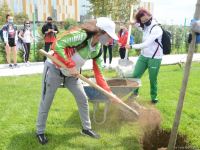 Tree planting held in Baku on eve of World Aerobic Gymnastics Championship (PHOTO)