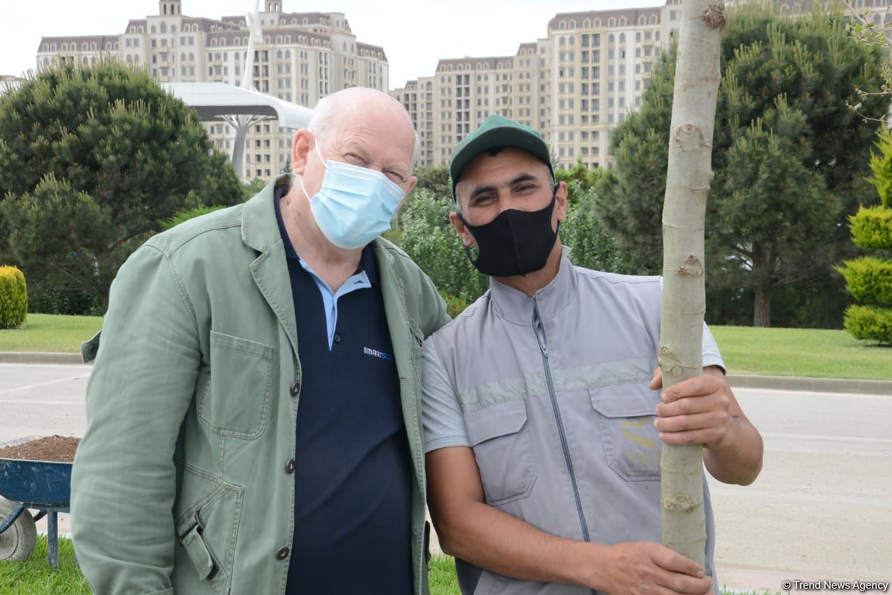 Tree planting held in Baku on eve of World Aerobic Gymnastics Championship (PHOTO)