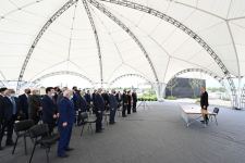 Azerbaijani president takes part in laying foundation for restoration of Aghdam city (PHOTO)