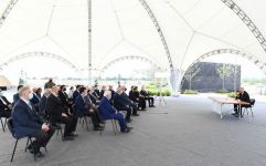 Azerbaijani president takes part in laying foundation for restoration of Aghdam city (PHOTO)