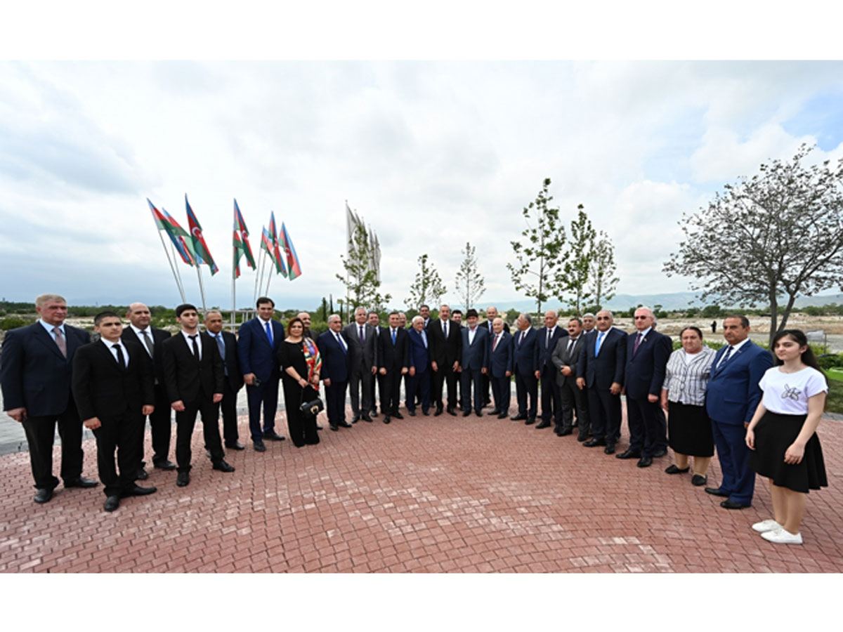 Azerbaijani president takes part in laying foundation for restoration of Aghdam city (PHOTO)