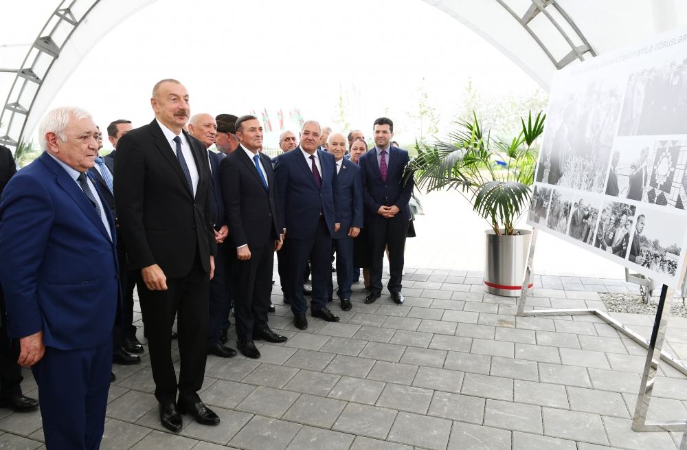 Azerbaijani president takes part in laying foundation for restoration of Aghdam city (PHOTO)