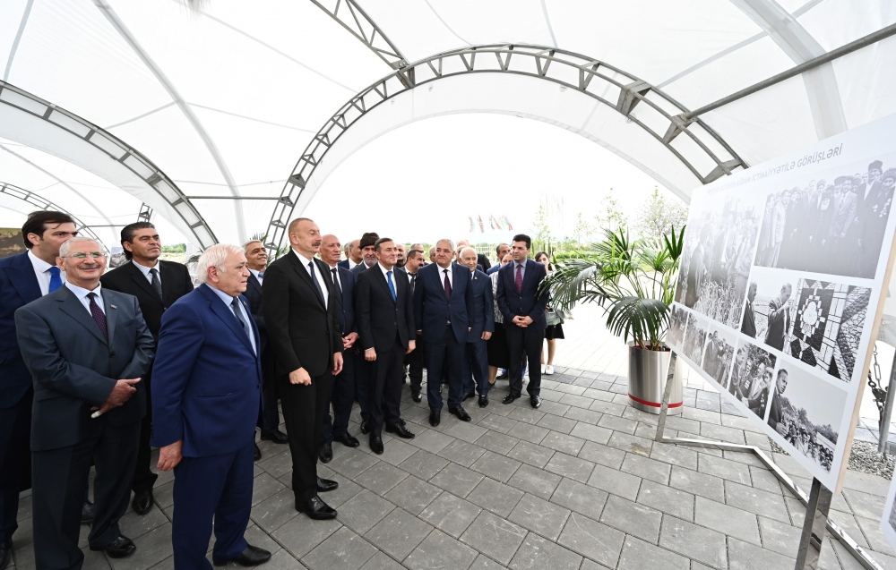 Azerbaijani president takes part in laying foundation for restoration of Aghdam city (PHOTO)