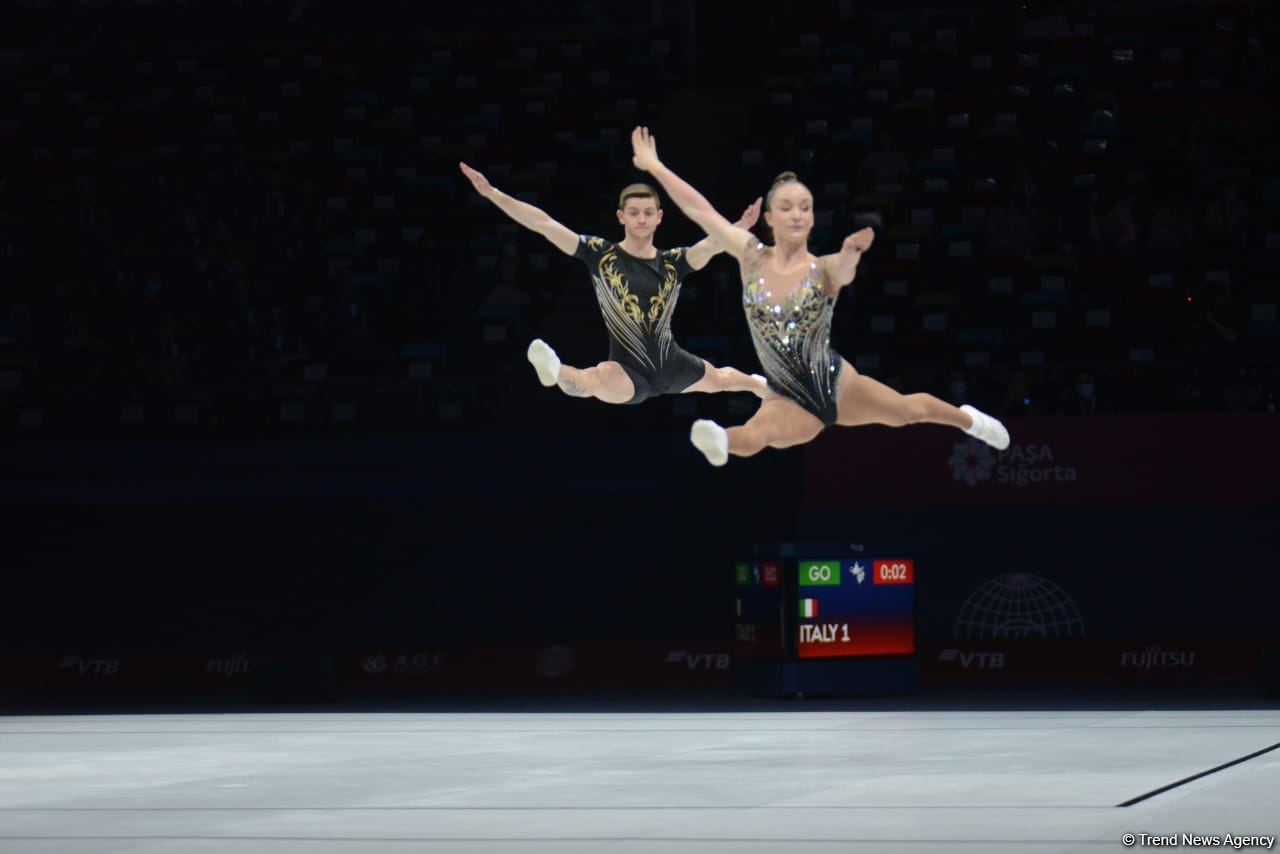 Finalists among mixed pairs at World Aerobic Gymnastics Championships in Baku announced