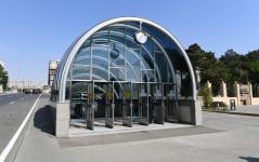 President Ilham Aliyev views conditions created at 'November 8' subway station (PHOTO)