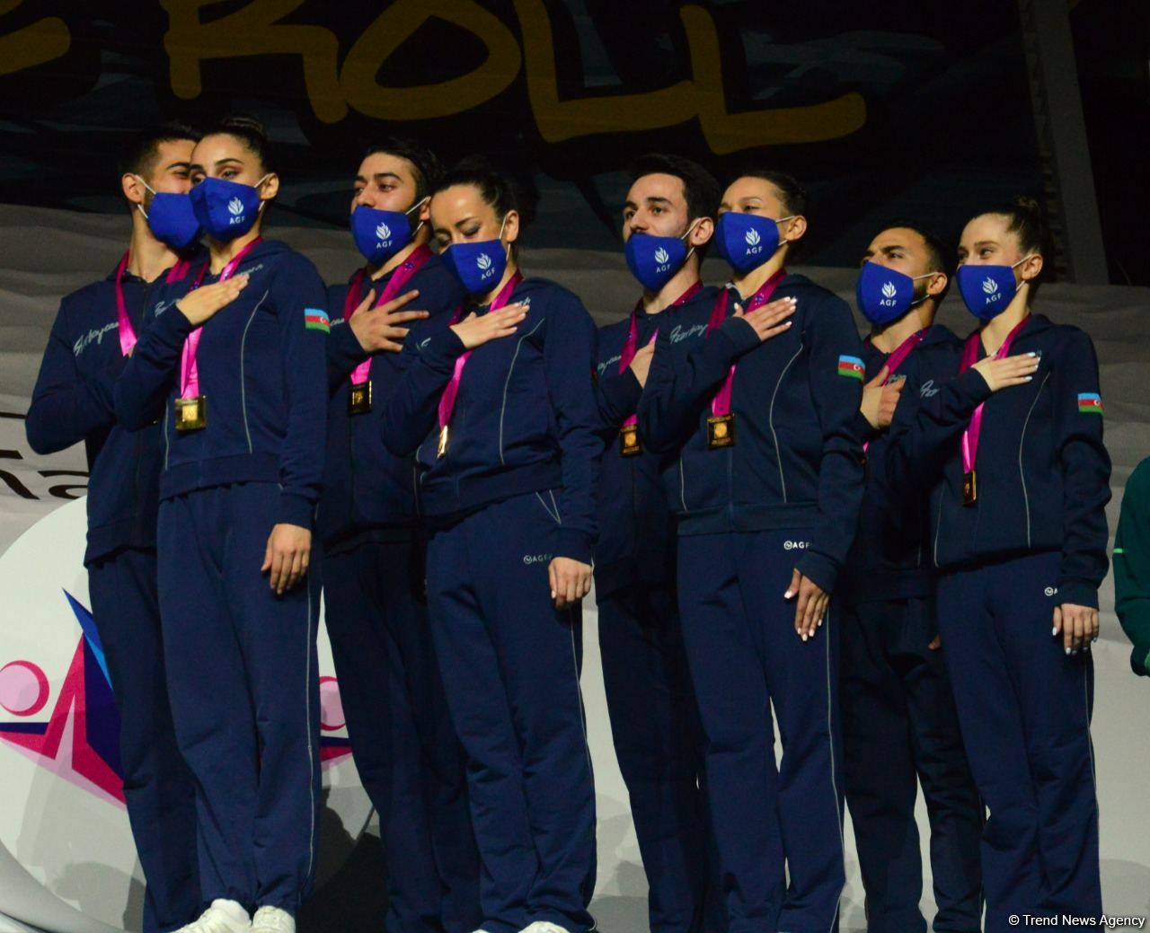 Baku holds ceremony of awarding winners of World Aerobic Gymnastics Championships among groups and in individual program (PHOTO)