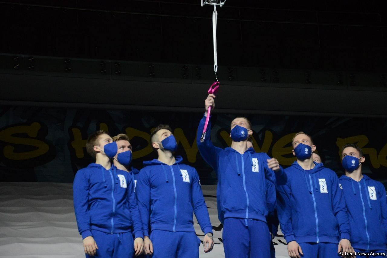 Baku holds ceremony of awarding winners of World Aerobic Gymnastics Championships among groups and in individual program (PHOTO)