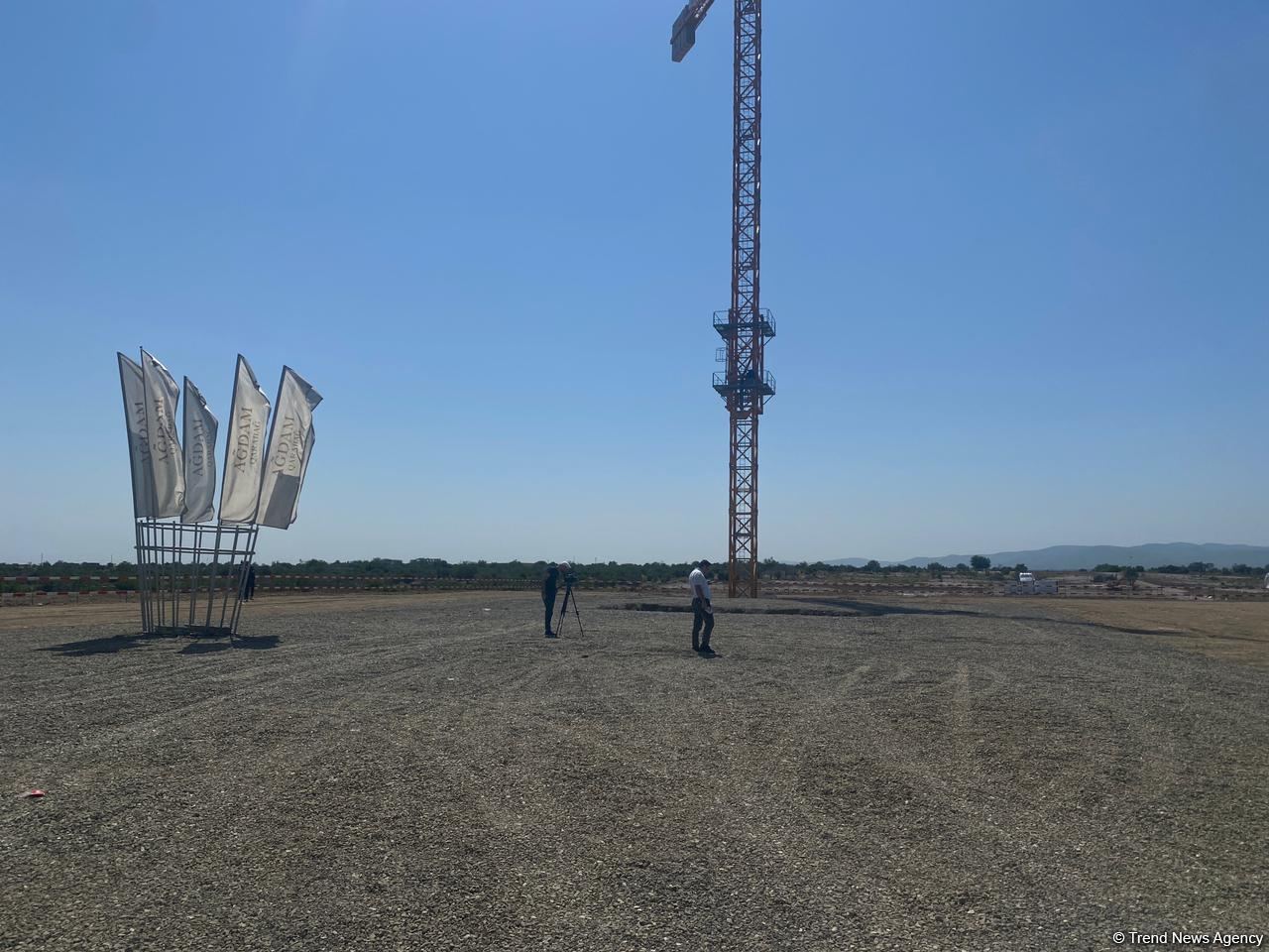 Latest footage of construction work in liberated Aghdam - Trend TV