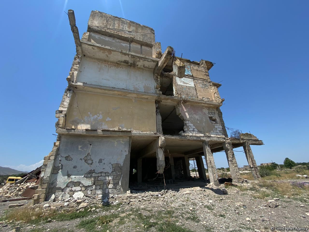 Latest footage of construction work in liberated Aghdam - Trend TV