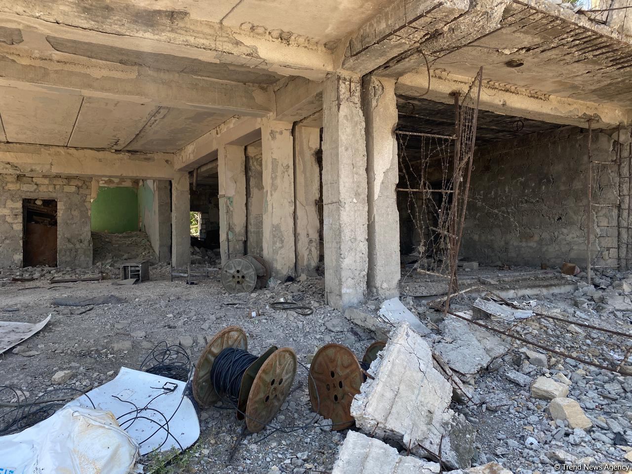 Latest footage of construction work in liberated Aghdam - Trend TV