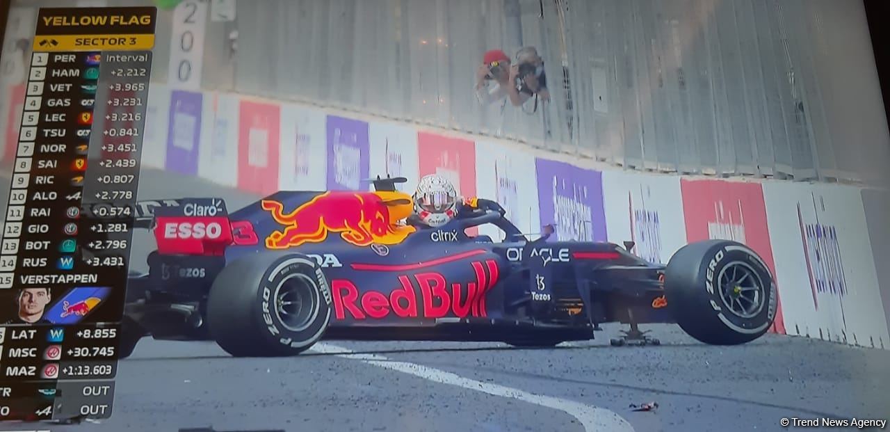 Max Verstappen out of F1 Azerbaijan Grand Prix, following crash (PHOTO)