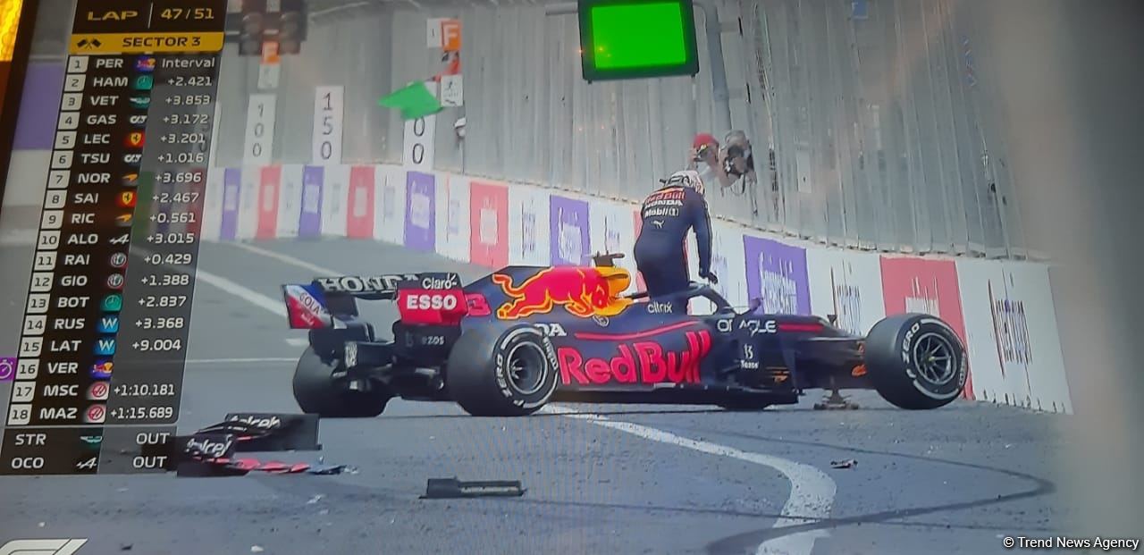 Max Verstappen out of F1 Azerbaijan Grand Prix, following crash (PHOTO)