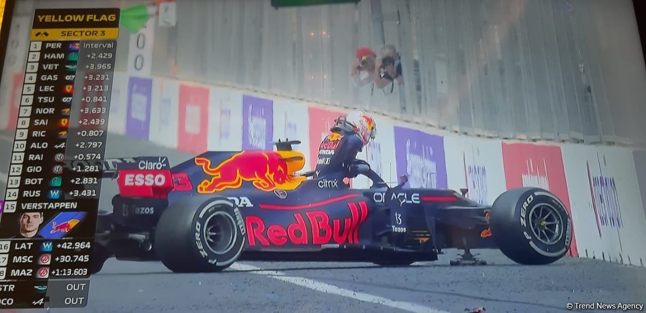 Max Verstappen out of F1 Azerbaijan Grand Prix, following crash (PHOTO)