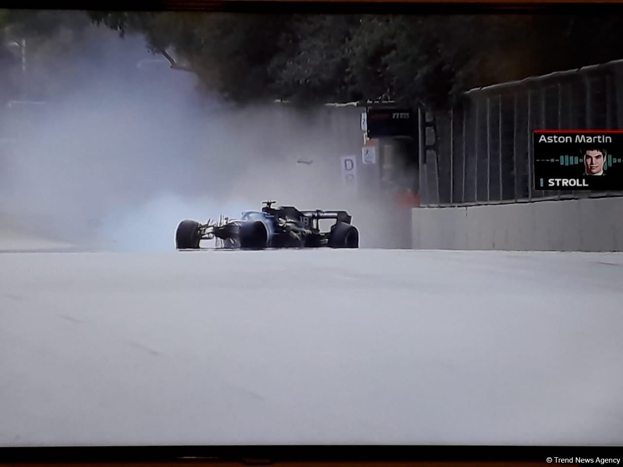 Lance Stroll crashes, out of F-1 Azerbaijan Grand Prix (PHOTO/VIDEO)