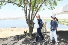 President Ilham Aliyev visits Ashaghy Kondalanchay reservoir in Fuzuli (PHOTO)