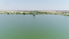 President Ilham Aliyev visits Ashaghy Kondalanchay reservoir in Fuzuli (PHOTO)