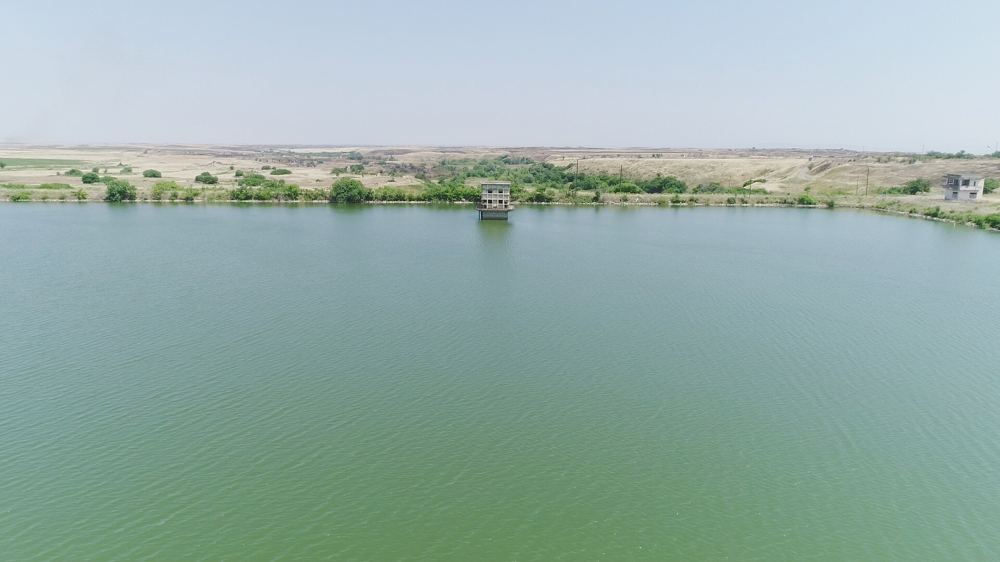 President Ilham Aliyev visits Ashaghy Kondalanchay reservoir in Fuzuli (PHOTO)