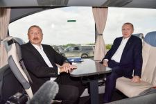 Azerbaijani president welcomes Turkish president in Fuzuli district (PHOTO)