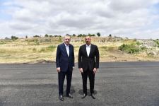 Azerbaijani president welcomes Turkish president in Fuzuli district (PHOTO)
