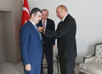 Presidents of Azerbaijan, Turkey hold one-on-one meeting (PHOTO)