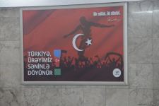 Fans preparing to watch Turkey vs Wales football match at Baku Olympic Stadium (PHOTO)