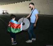 Fans preparing to watch Turkey vs Wales football match at Baku Olympic Stadium (PHOTO)