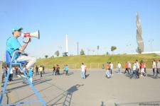 Fans preparing to watch Turkey vs Wales football match at Baku Olympic Stadium (PHOTO)