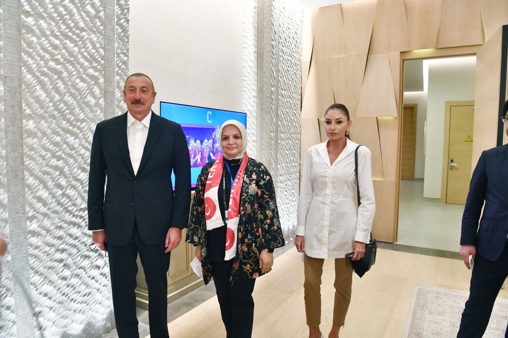 Azerbaijani, Turkish presidents watch Turkey vs Wales football match (FOTO)