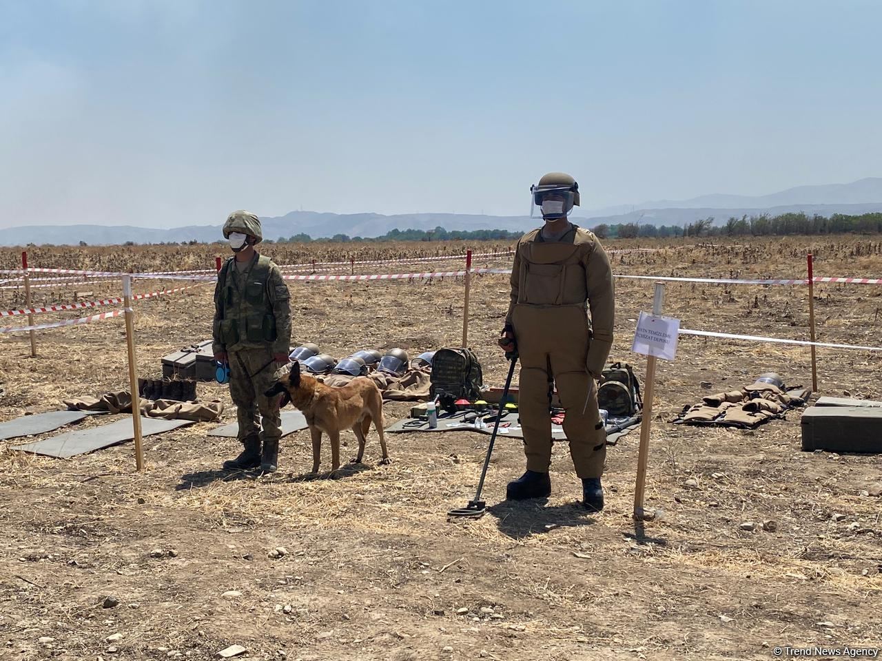 Azerbaijani journalists arrive in liberated Fuzuli to view de-mining process (PHOTO)