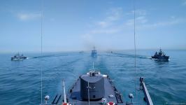 Azerbaijani Navy holding tactical exercises (PHOTO)