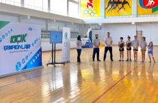 Azerbaijan holds master class on trampoline gymnastics in Gakh district (PHOTO)