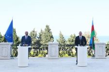 President Ilham Aliyev, President of European Council Charles Michel gave joint press conference (PHOTO)