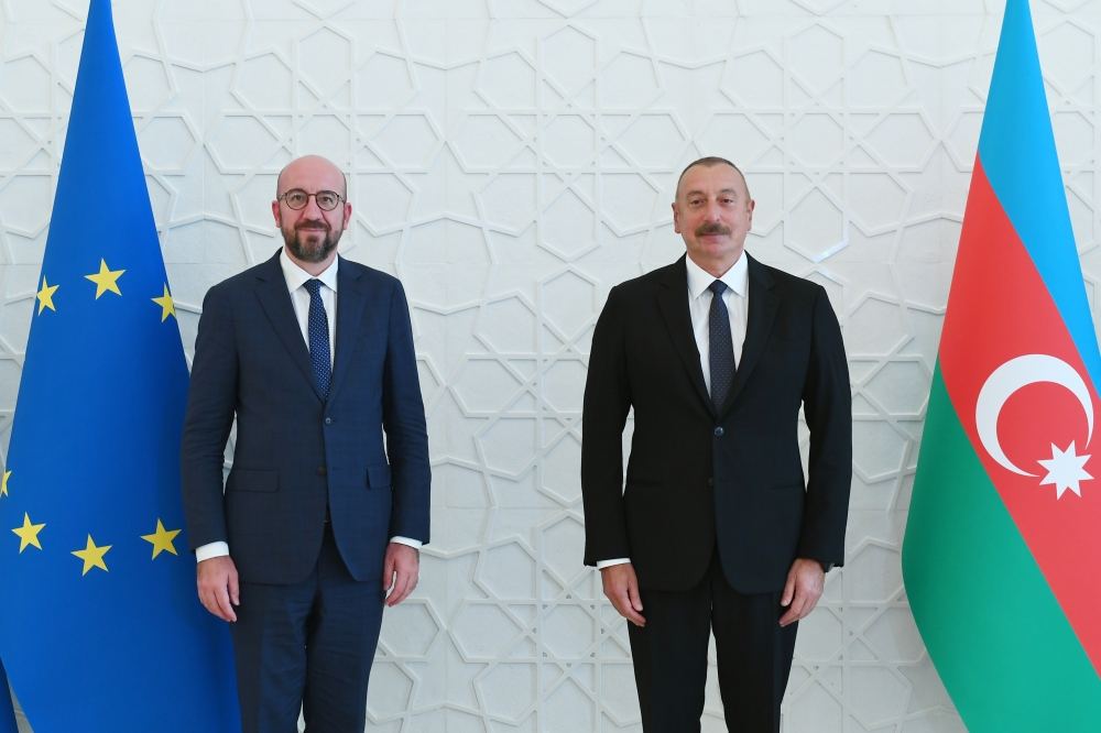 President Ilham Aliyev and President of European Council Charles Michel have joint working dinner (PHOTO)