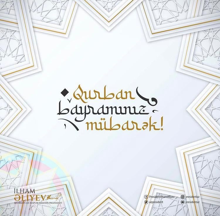 President Ilham Aliyev made Twitter post on occasion of Eid al-Adha (PHOTO)