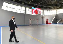 President Ilham Aliyev attends opening of Goranboy Olympic Sports Complex (PHOTO)