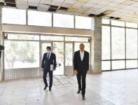 President Ilham Aliyev views Naftalan City Airport (PHOTO)