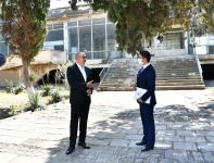 President Ilham Aliyev views Naftalan City Airport (PHOTO)