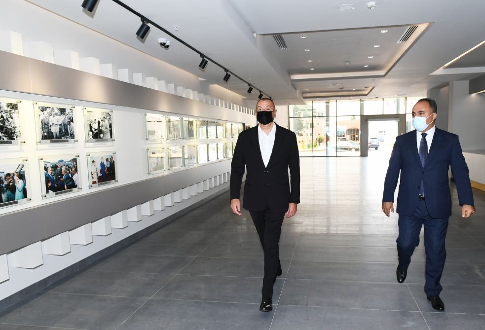 President Ilham Aliyev attends opening of Goranboy Olympic Sports Complex (PHOTO)