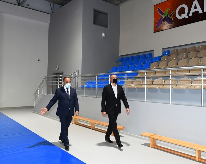 President Ilham Aliyev attends opening of Goranboy Olympic Sports Complex (PHOTO)