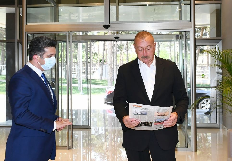 President Ilham Aliyev attends opening of Naftalan Central Sanatorium (PHOTO)