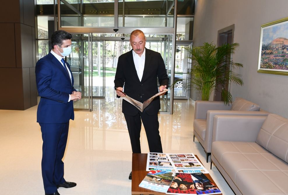 President Ilham Aliyev attends opening of Naftalan Central Sanatorium (PHOTO)