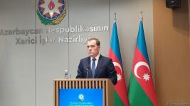 FMs of Azerbaijan, Serbia hold press conference  (PHOTO/VIDEO)