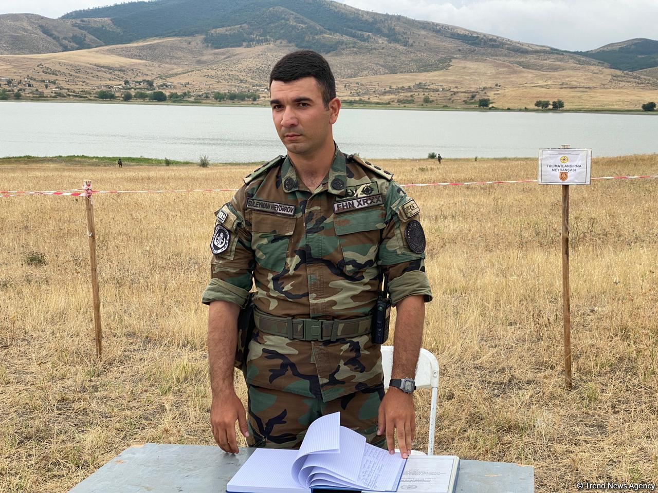 Mine clearance underway on suburbs of reservoir in Azerbaijan's liberated Khojaly - Trend TV (PHOTO)