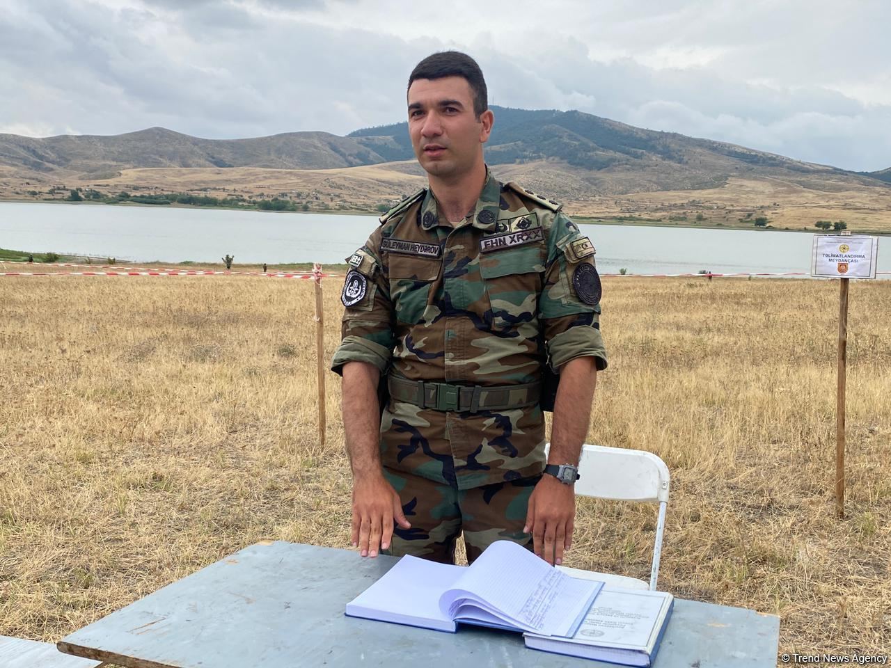 Mine clearance underway on suburbs of reservoir in Azerbaijan's liberated Khojaly - Trend TV (PHOTO)