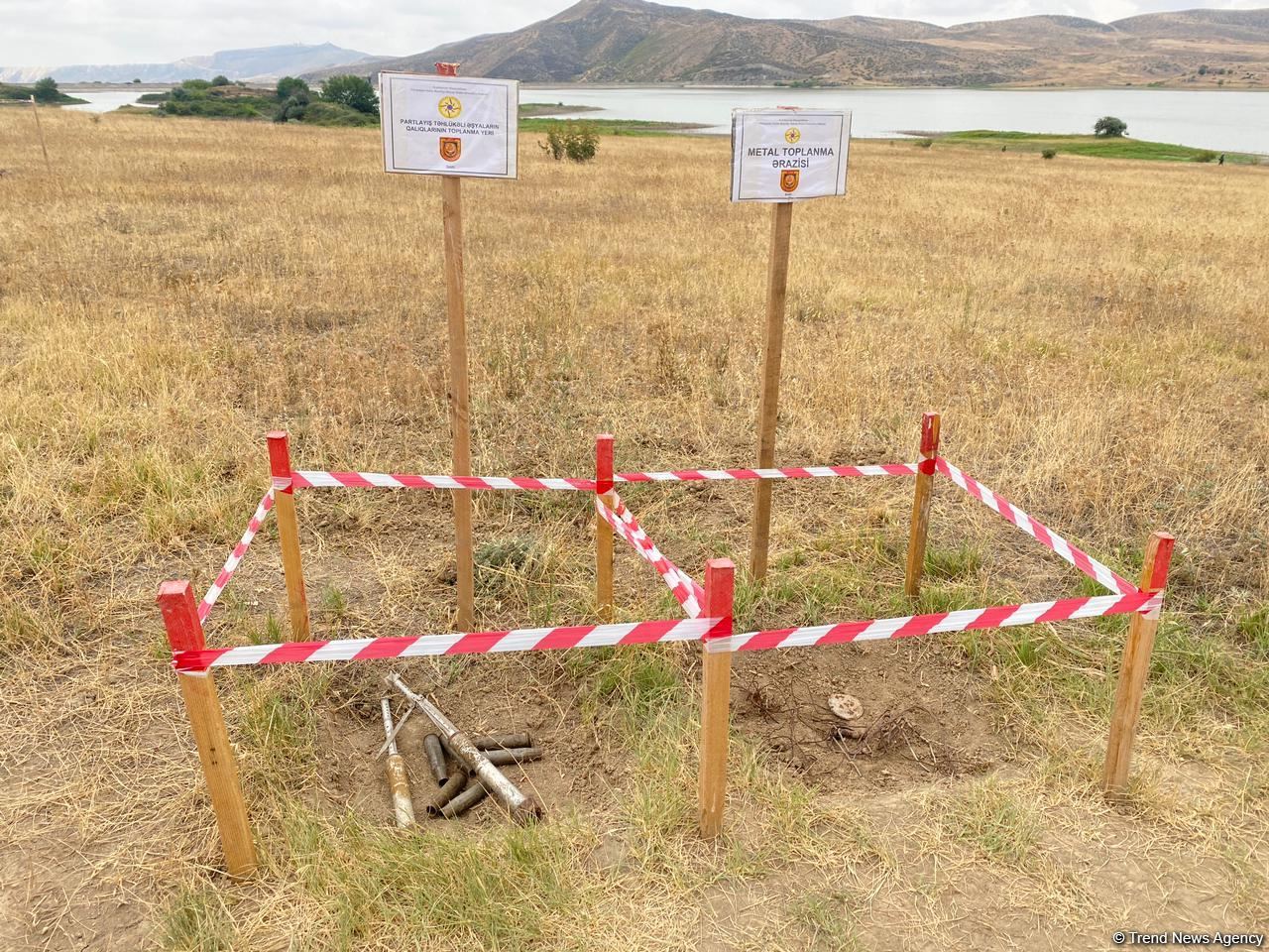 Mine clearance underway on suburbs of reservoir in Azerbaijan's liberated Khojaly - Trend TV (PHOTO)