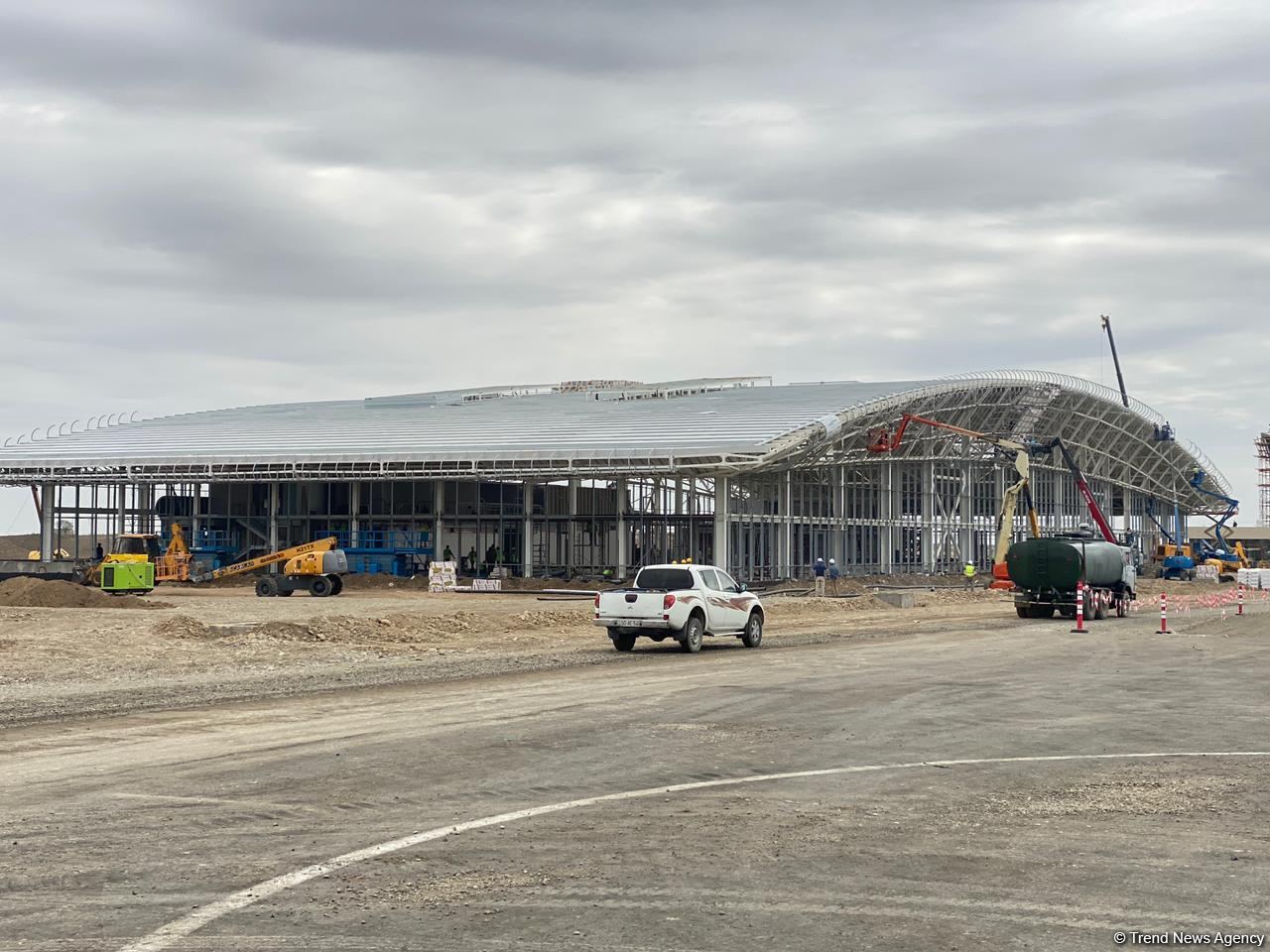 Azerbaijani working groups inspecting Fuzuli Airport (PHOTO)