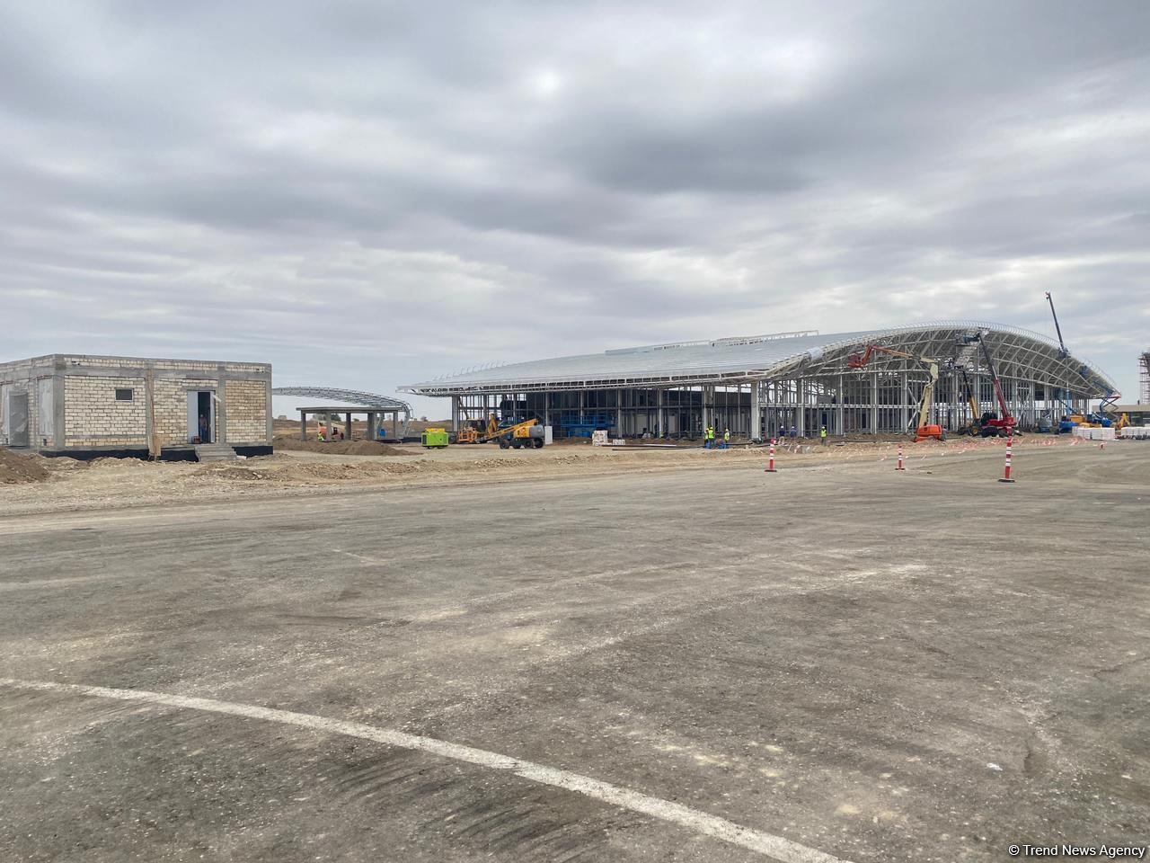 Azerbaijani working groups inspecting Fuzuli Airport (PHOTO)