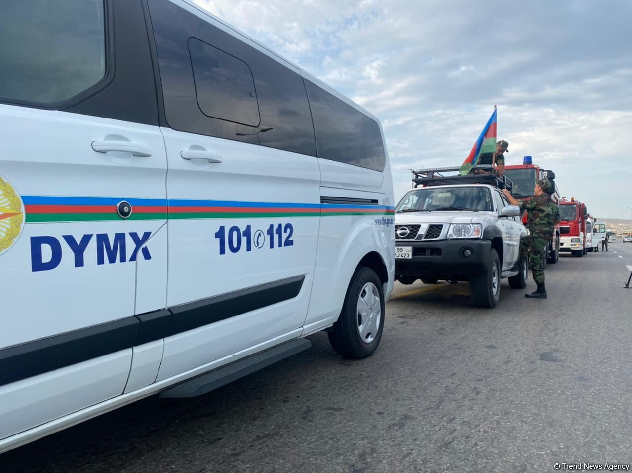 Another group of Azerbaijani firefighters leaves for Turkey to extinguish forest fires (PHOTO)